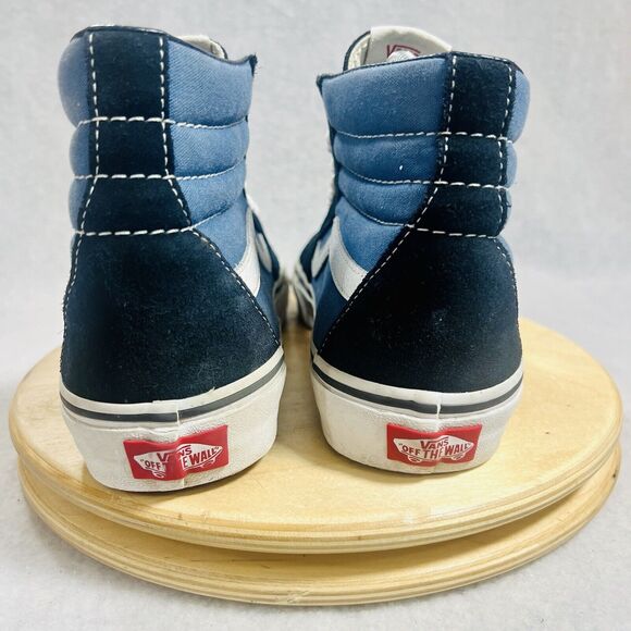 Vans Unisex Sk8 Hi 721356 Blue Casual Shoes Sneakers Men’s 7 Women’s 8.5 - Picture 7 of 9